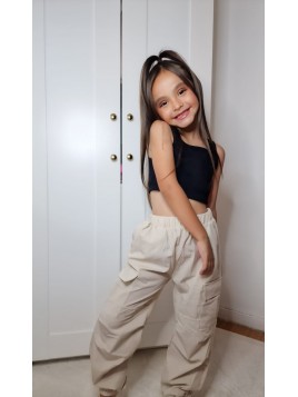 Pantalon Cargo Beige Fille