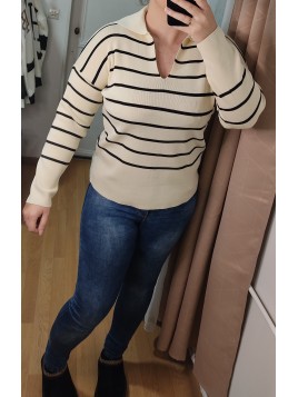 Pull Marin Beige