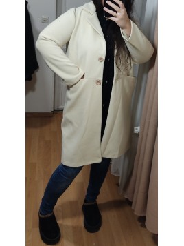 Manteau Mi-Long Doublé Beige