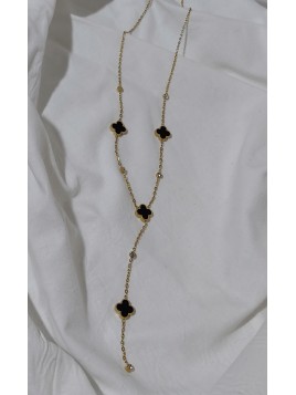 Collier Y Saly Noir (Doré)