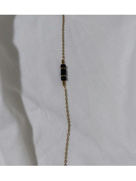 Bracelet Luna Noir (Doré)