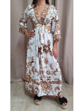 Robe Longue Fleuri...