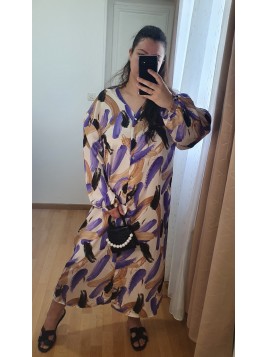 Robe Longue PALY Lilas